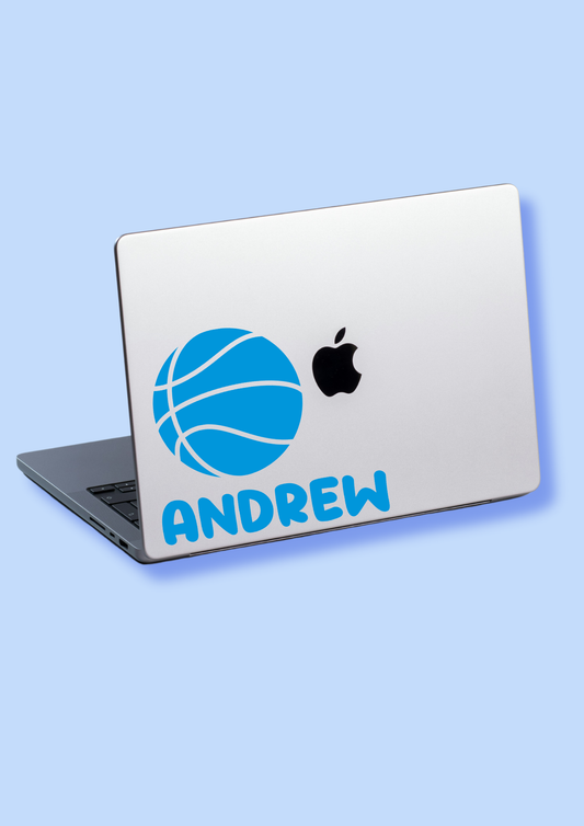 Laptop Name Label - BASKETBALL