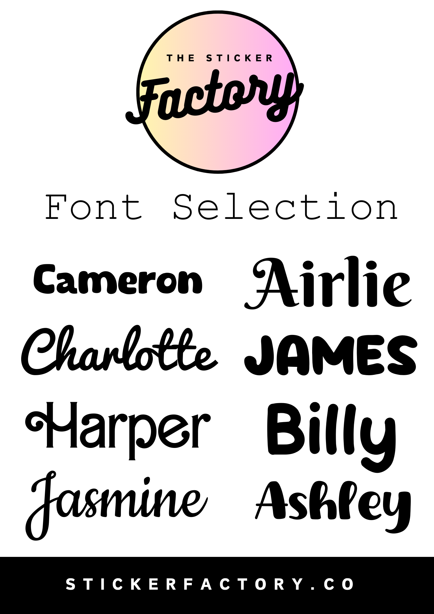 Custom Name Labels Set Of 10 MEDIUM