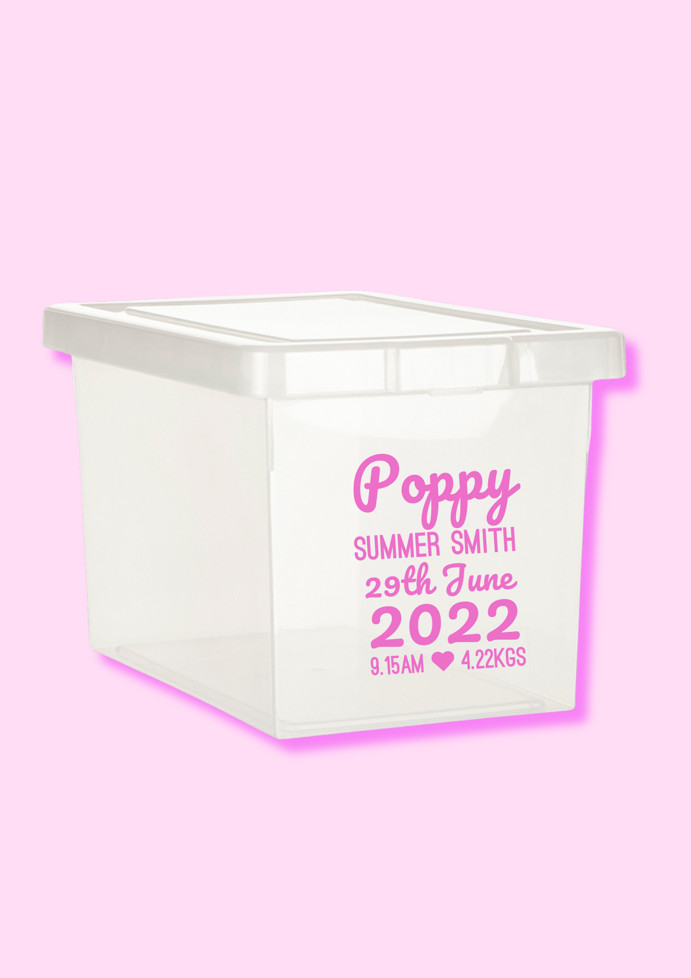 Custom Name Label - Baby Memory Box Label Cursive