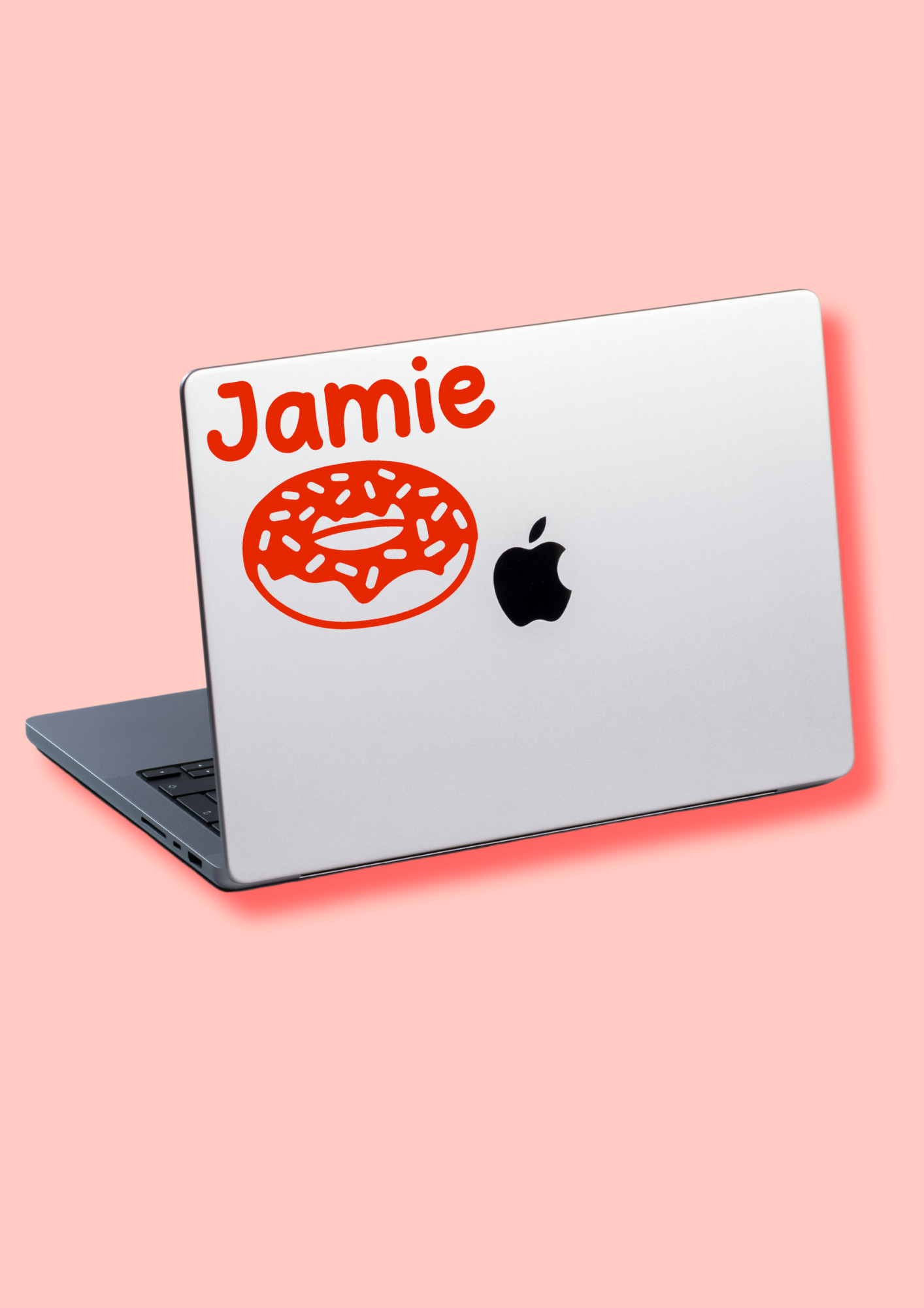 Laptop label donut