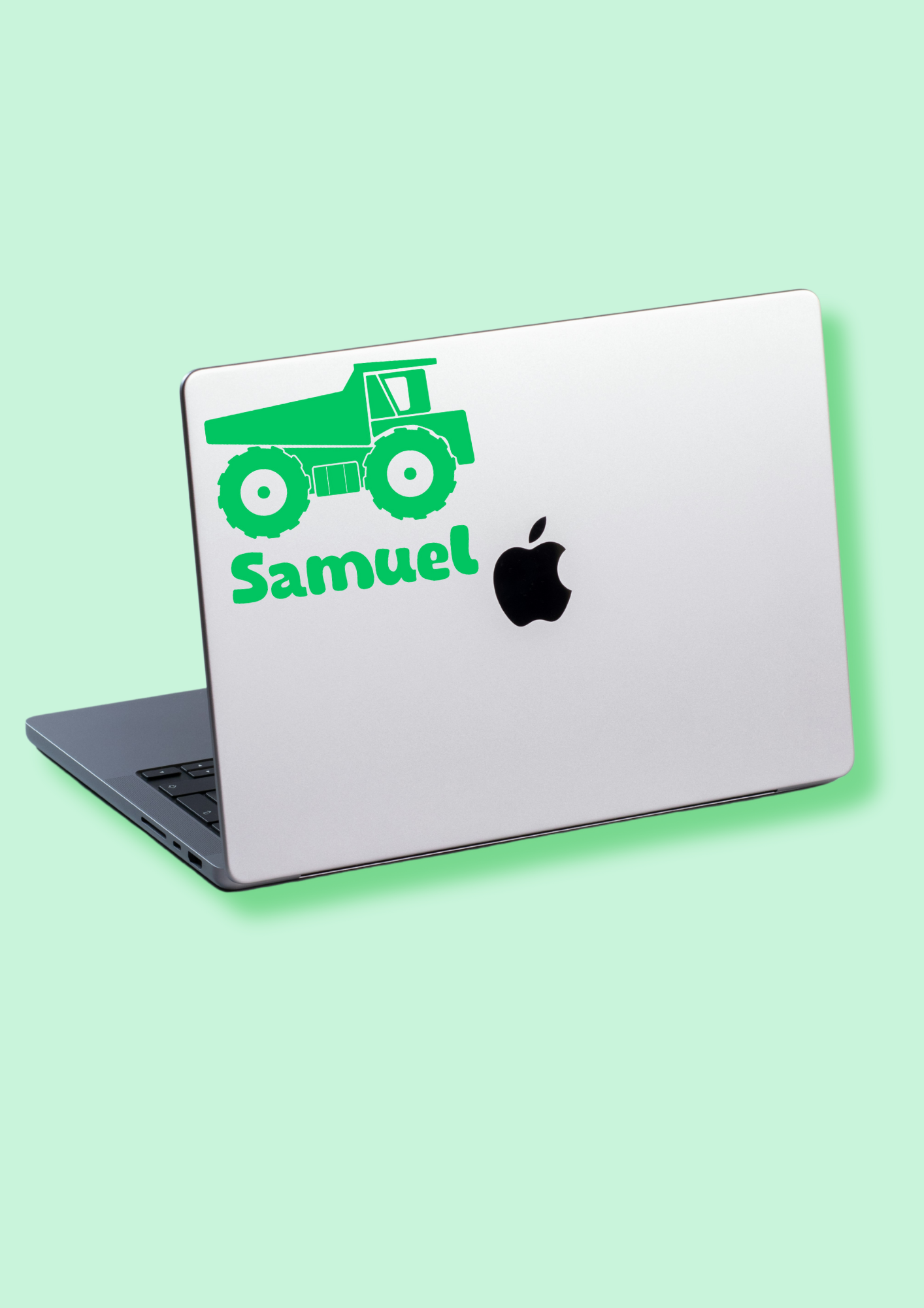 Truck laptop label