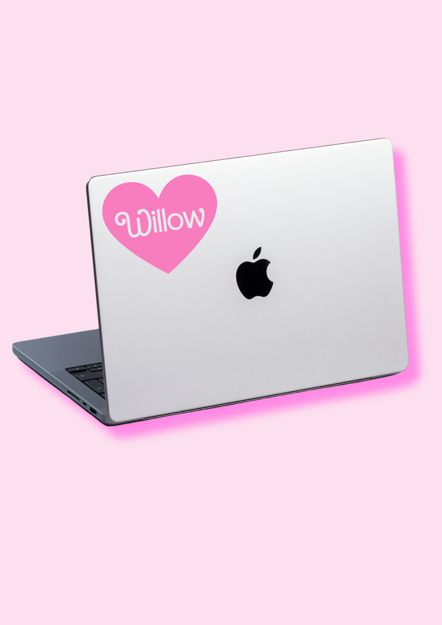 Laptop Name Label - HEART